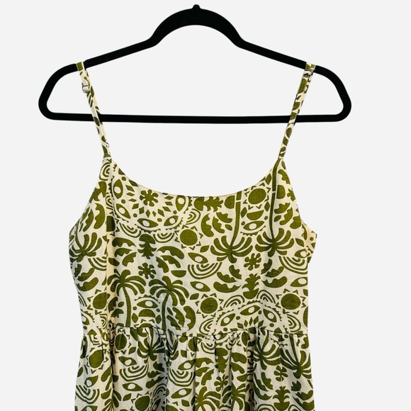 Japna tropical floral print maxi dress in cream and white Large - Picture 5 of 11